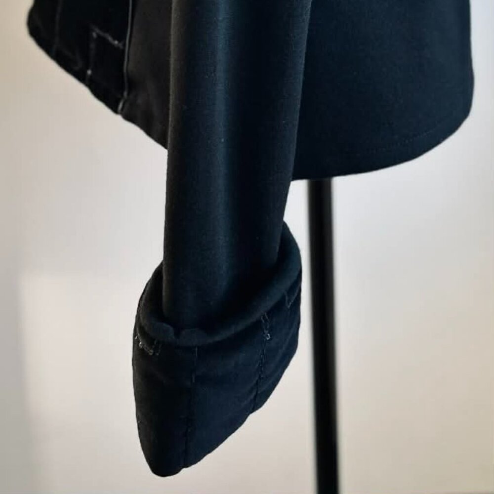 Rayure Paris Black Wool Blend Velvet Quilted & Sequined Zipped Jacket – EU 48 - Picture 13 of 14